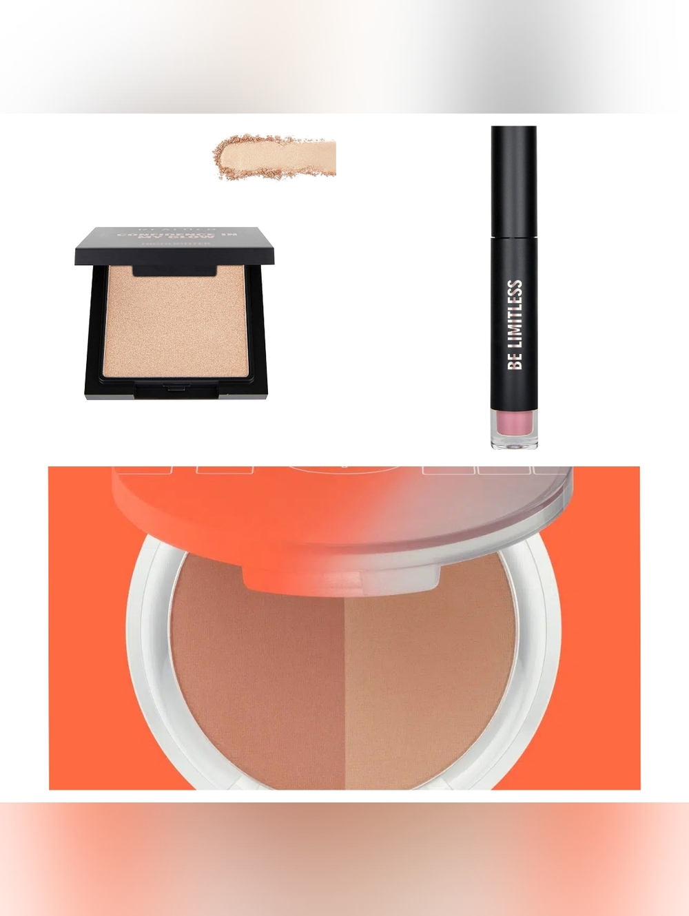 4 Pack - Item Beauty 2 Bronzers & Real Her Highlighter & Lip Gloss